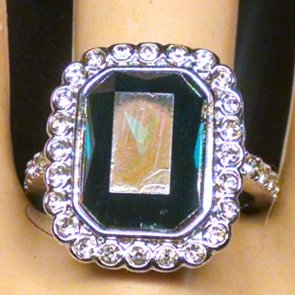Rhinestones Sexy Large Stone Cocktail Ring main image 4